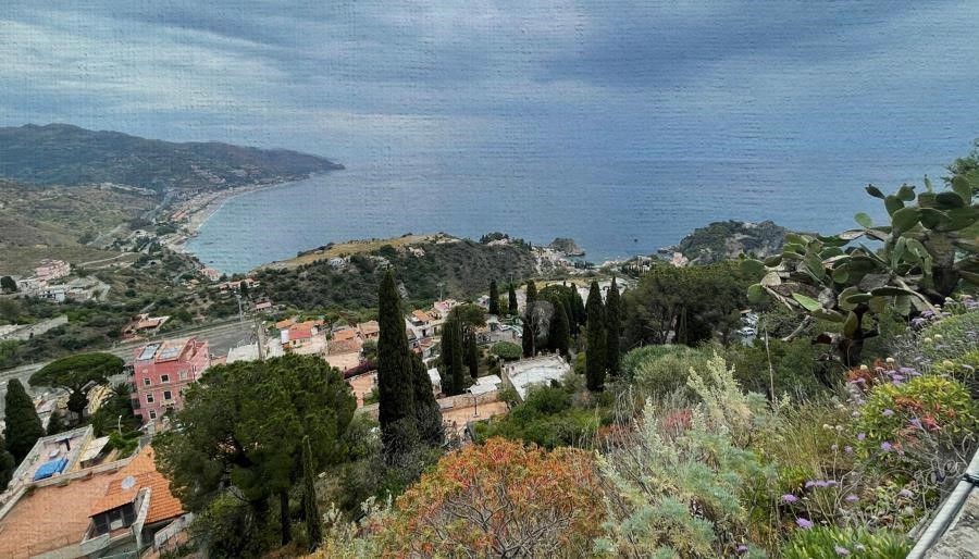 Taormina - antické divadlo, Itálie - Sicílie